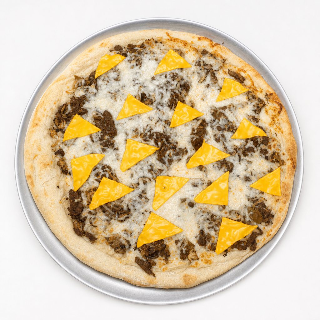 Cheese Steak Pizza.