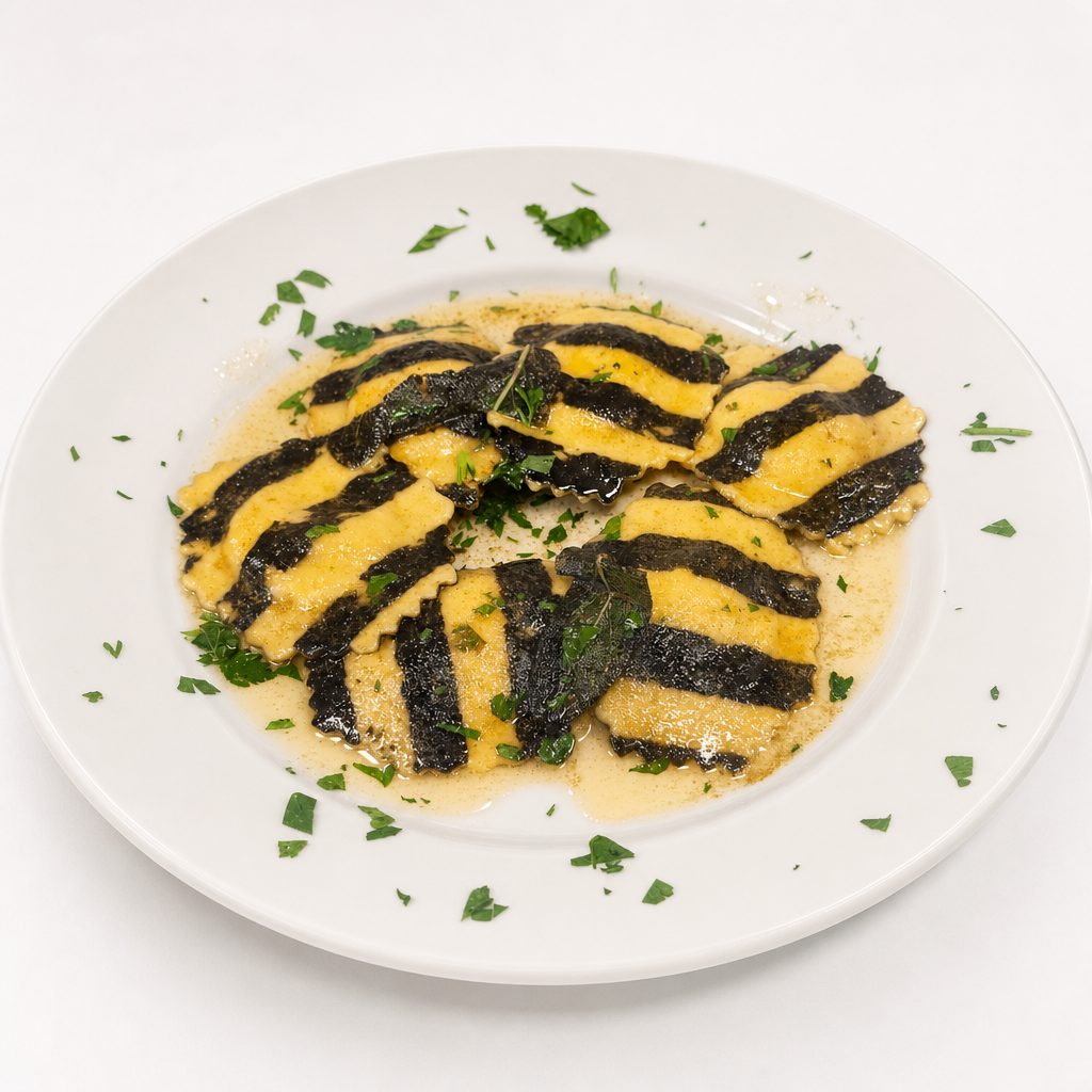 Lobster Ravioli In Vodka Sauce Or Alfredo.