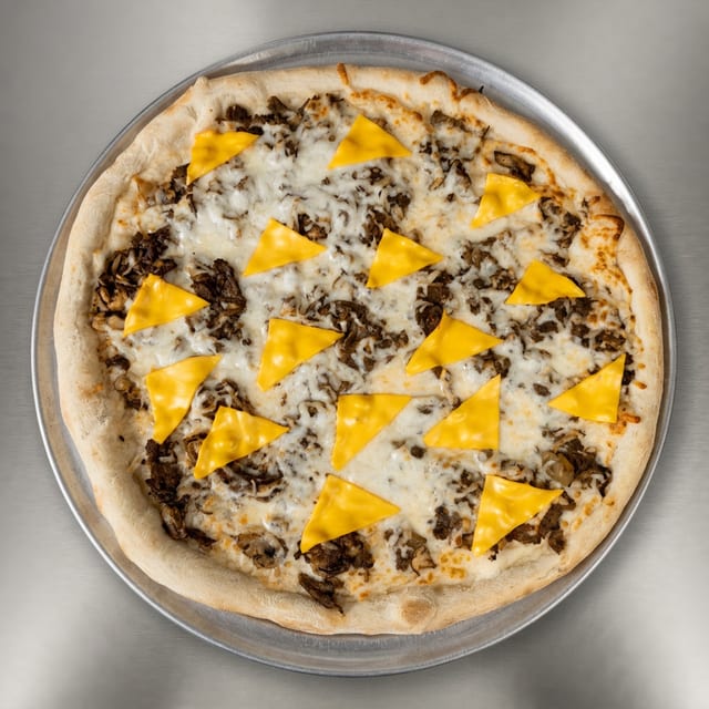 Cheese Steak Pizza.