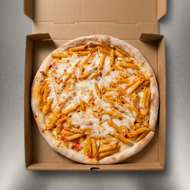 Penne Vodka Pizza.