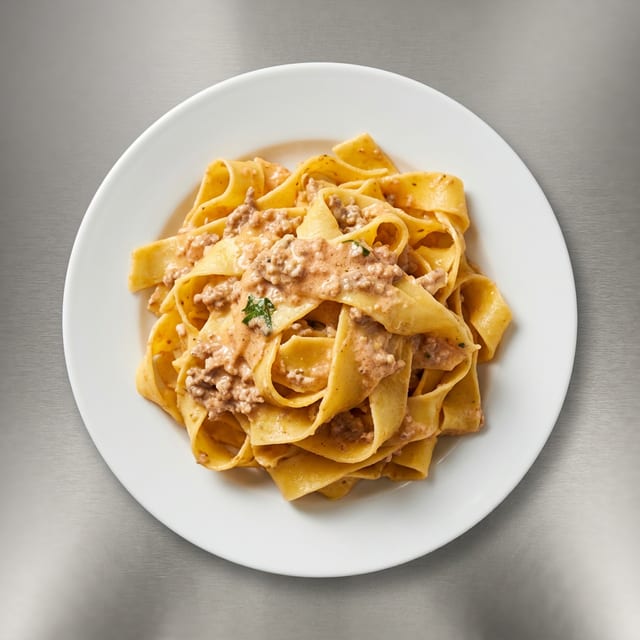 Pappardelle Bolognese.
