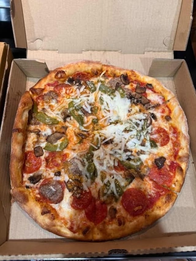 Works Pizza.